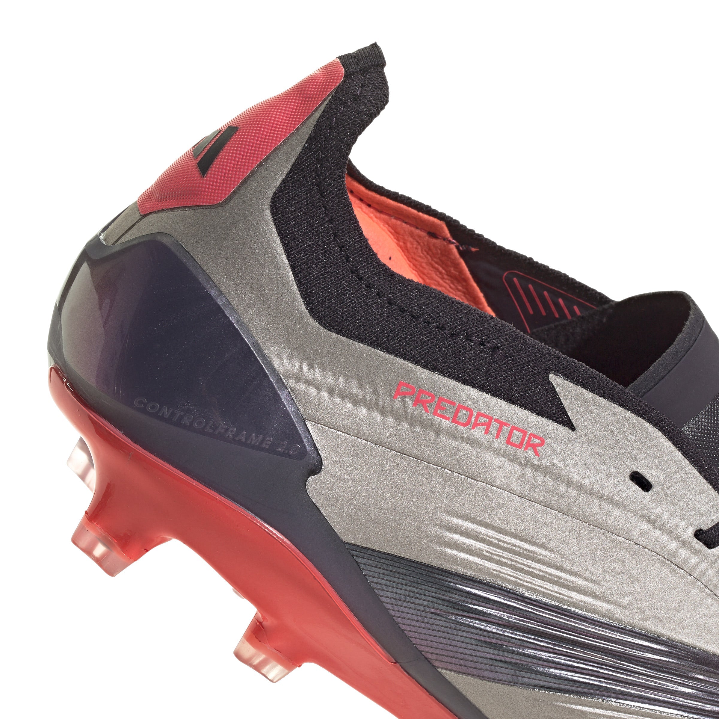 adidas Predator Elite FG Firm Ground Soccer Cleat -Platin Metallic/ Aurora Black/ Turbo