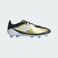 adidas Messi F50 Elite FG Firm Ground Soccer Cleats-  Gold/White/Cloud Black
