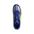 adidas Messi F50 League Junior FG Firm Ground Soccer Cleats -Silver Metallic/Solar Yellow/Lucid Blue