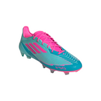 adidas F50 Elite Messi FG Firm Ground Soccer Cleats- 	Flash Aqua/ Lucid Pink/ Lucid Cyan