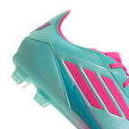 adidas F50 Elite Messi Junior FG Firm Ground Soccer Cleats- Flash Aqua/Lucid Pink/Lucid Cyan