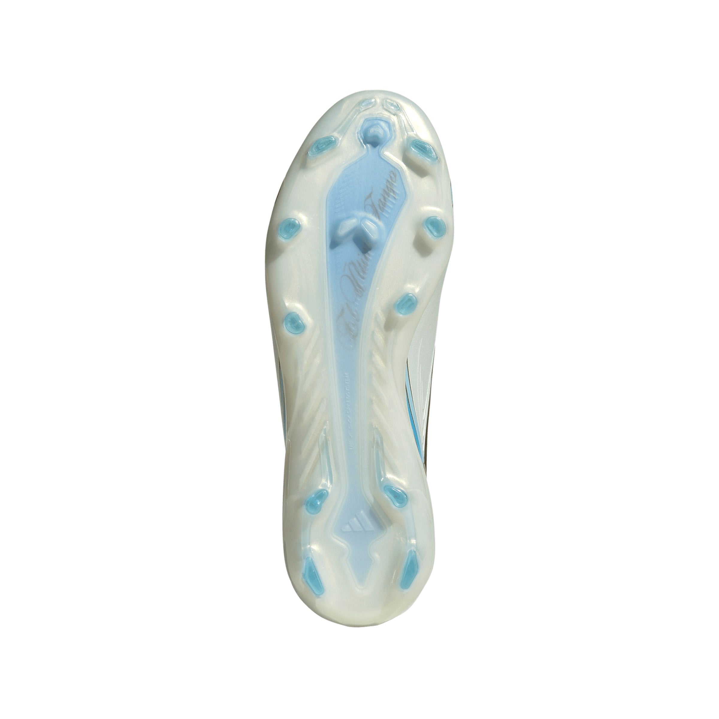 adidas F50 Elite Messi Junior FG Firm Ground Soccer Cleats- Ivory / Semi Blue Burst / Icey Blue