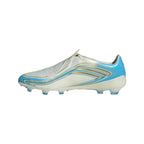 adidas Messi F50 Pro FG Firm Ground Soccer Cleats- Ivory / Semi Blue Burst / Icey Blue