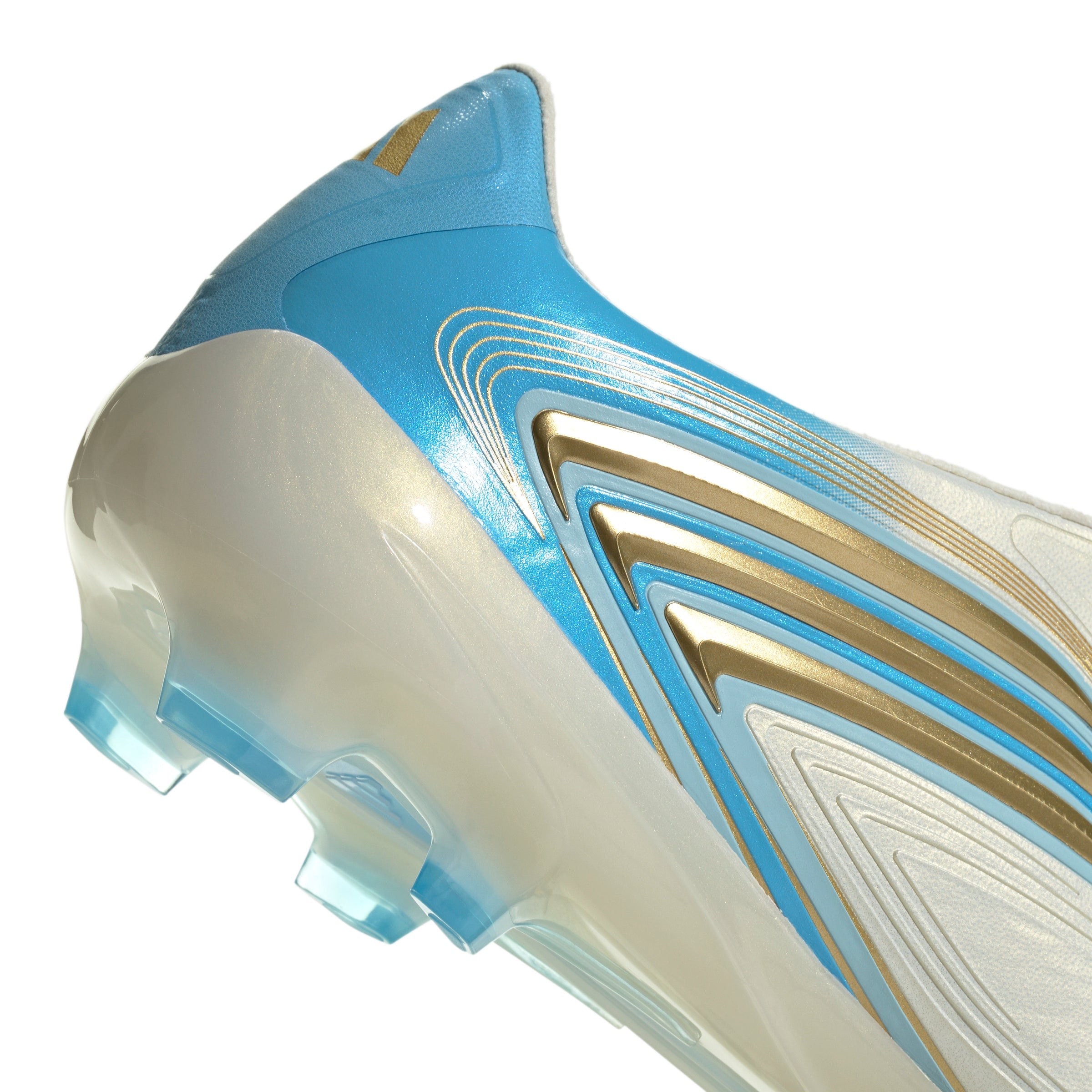 adidas Messi F50 Pro FG Firm Ground Soccer Cleats- Ivory / Semi Blue Burst / Icey Blue
