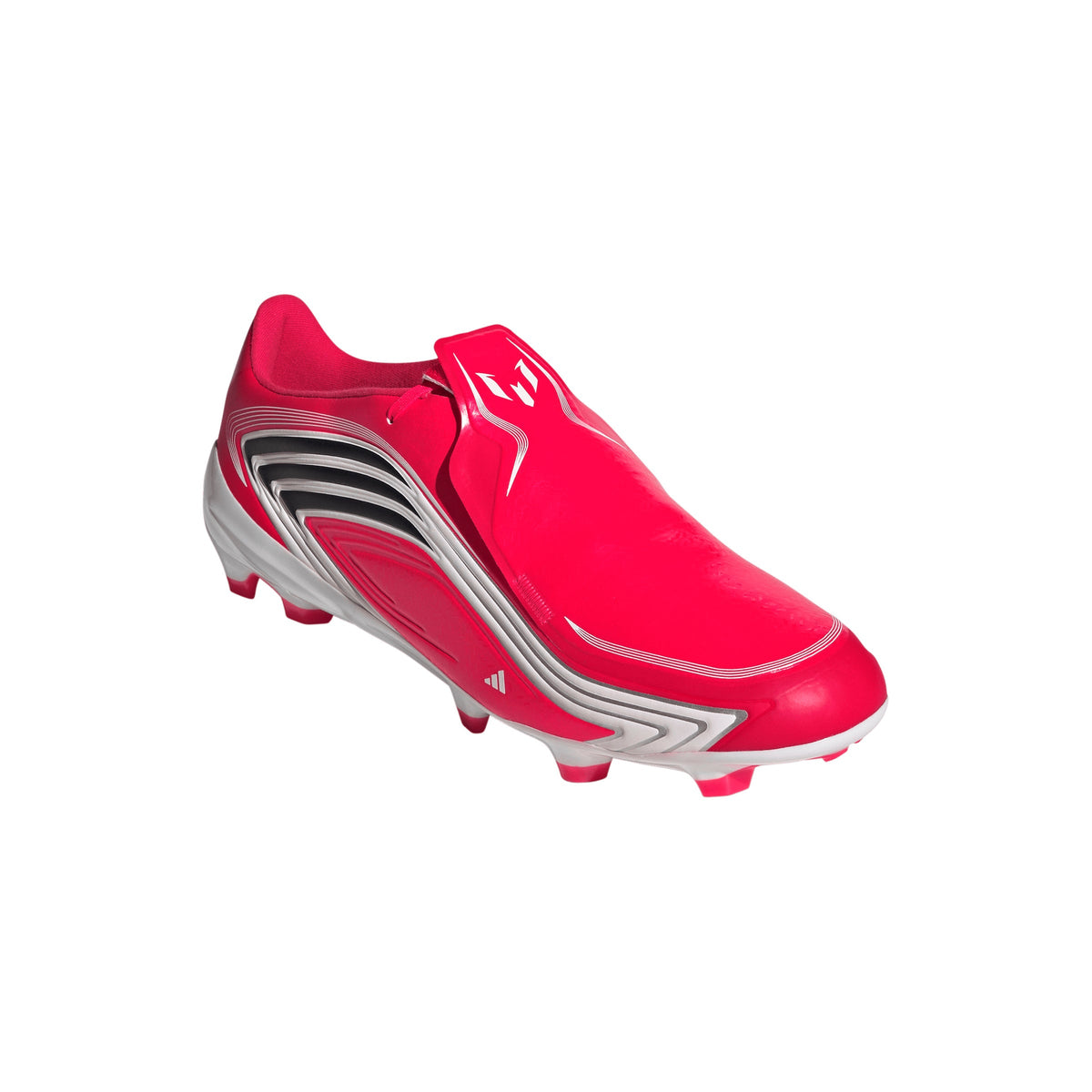 adidas Messi F50 League FG Firm Ground Soccer Cleats- Lucid Red / Core Black / Pure Ruby
