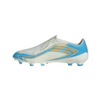 adidas Messi F50 League FG Firm Ground Soccer Cleats- Ivory / Semi Blue Burst / Icey Blue