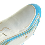 adidas Messi F50 League FG Firm Ground Soccer Cleats- Ivory / Semi Blue Burst / Icey Blue