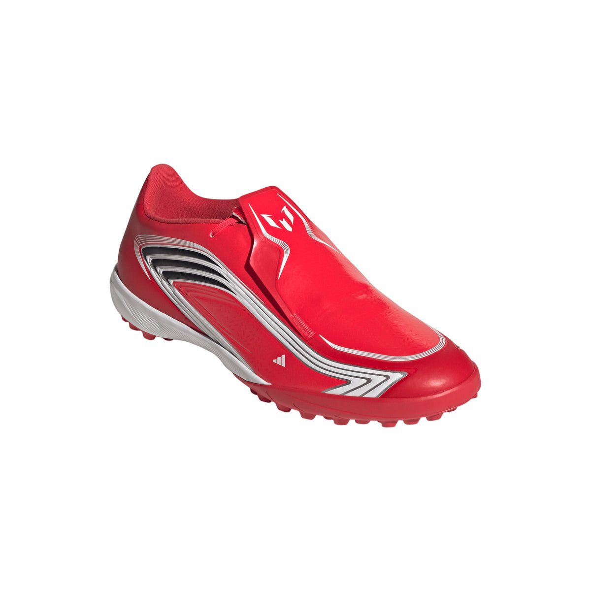 adidas F50 League Messi TF Turf Soccer Cleats- Lucid Red / Core Black / Pure Ruby