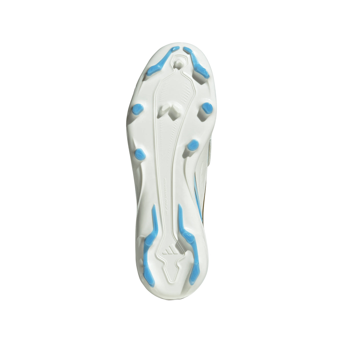adidas F50 Messi League Junior FG Firm Ground Soccer Cleats - Ivory / Semi Blue Burst / Icey Blue