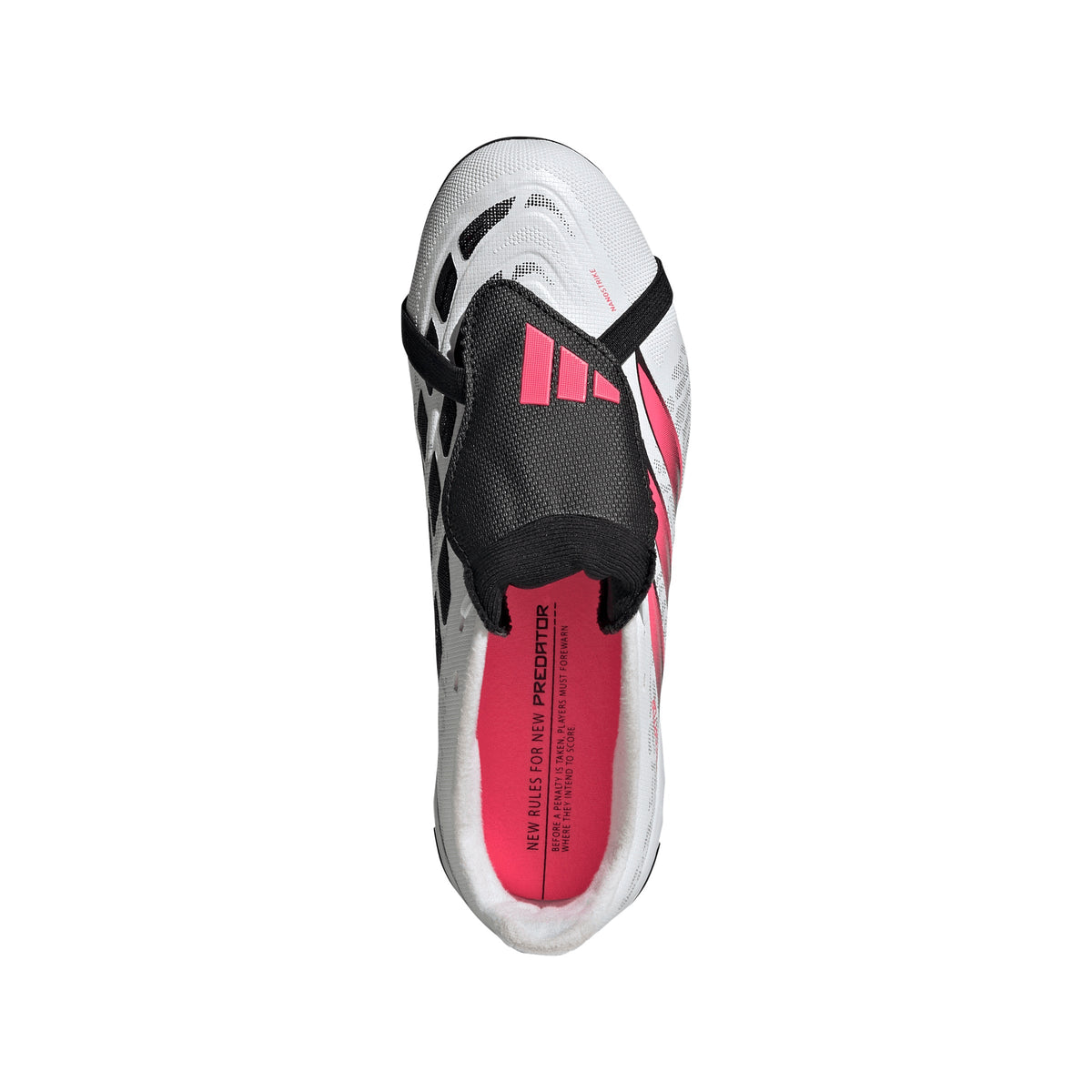adidas Predator League FoldTongue  FT FG Junior Firm Ground Soccer Cleat - Cloud White / Solar Turbo / Core Black