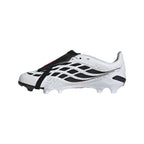 adidas Predator League FoldTongue  FT FG Junior Firm Ground Soccer Cleat - Cloud White / Solar Turbo / Core Black