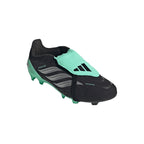 adidas Predator Elite FT FG Junior Fold-Tongue Firm Ground Soccer Cleat-  Core Black / Silver Metallic / Pulse Mint