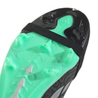 adidas Predator Elite FT FG Junior Fold-Tongue Firm Ground Soccer Cleat-  Core Black / Silver Metallic / Pulse Mint