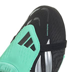 adidas Predator Elite FT FG Junior Fold-Tongue Firm Ground Soccer Cleat-  Core Black / Silver Metallic / Pulse Mint