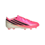 adidas F50 Hyperfast Elite Junior FG Firm Ground Soccer Cleats- Solar Turbo / Core Black / Gold Metallic