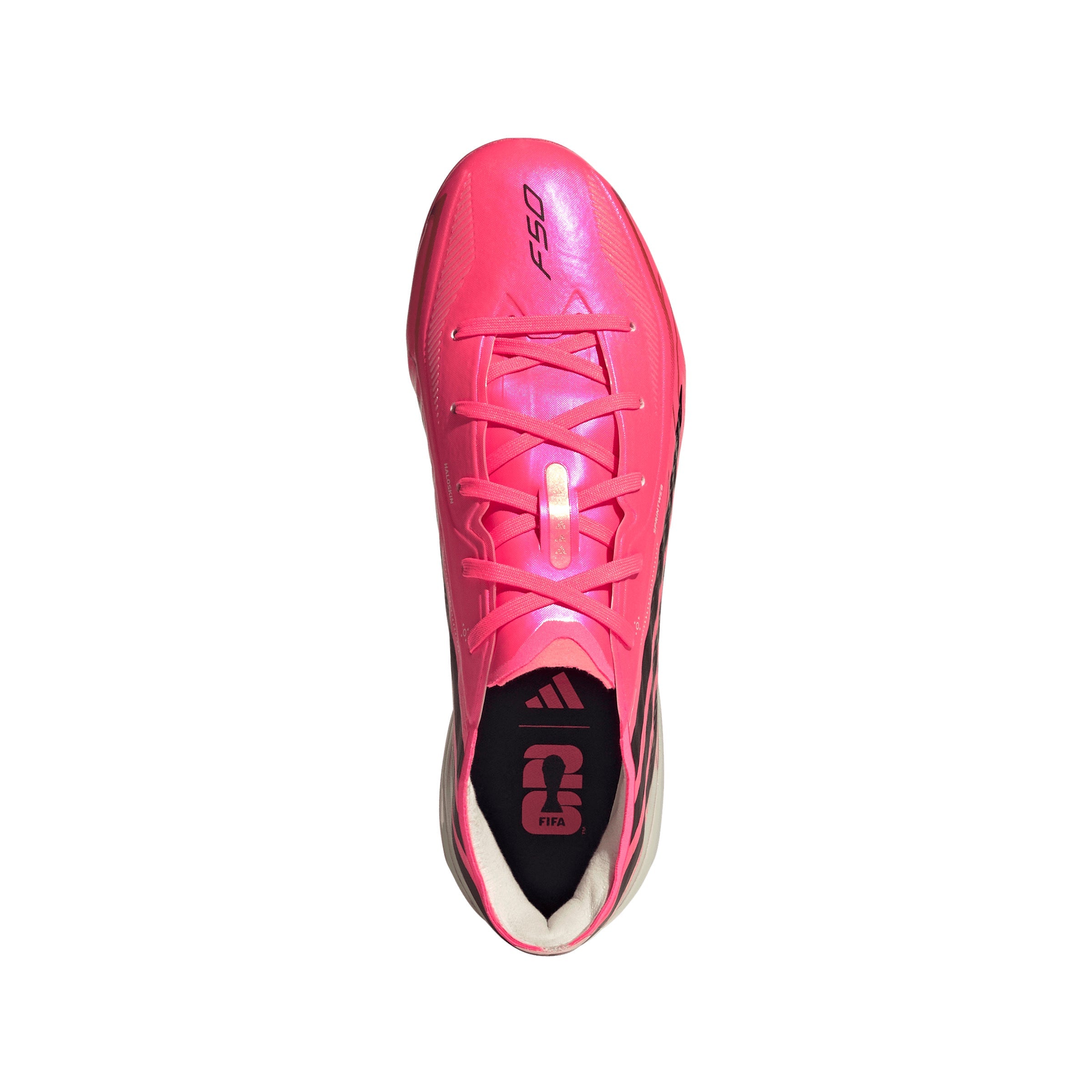 adidas F50 Hyperfast Elite Junior FG Firm Ground Soccer Cleats- Solar Turbo / Core Black / Gold Metallic