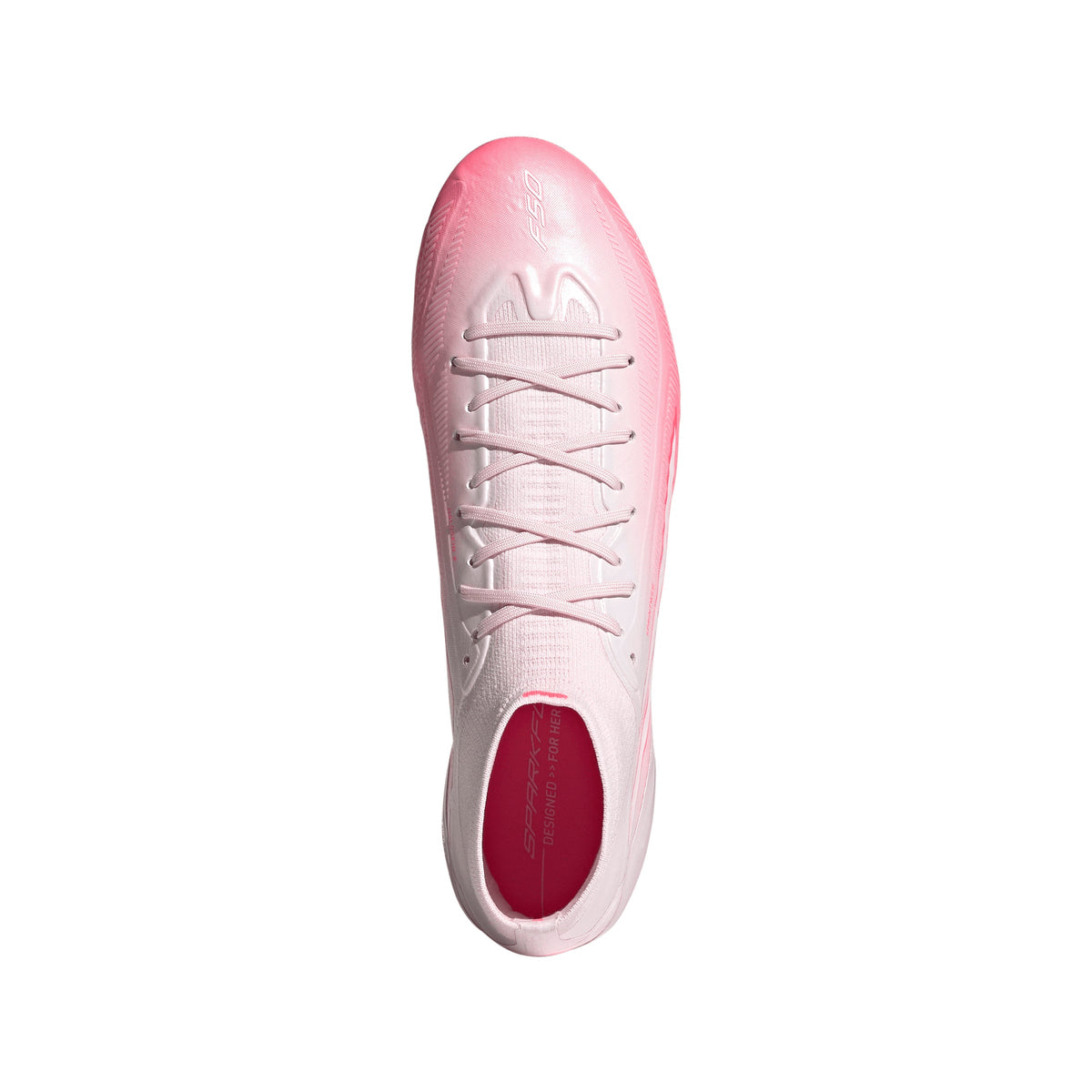 adidas Women’s F50 Sparkfusion Elite Mid FG Firm Ground/Artificial Grass - Solar Turbo / Cloud White / Distilled Pink