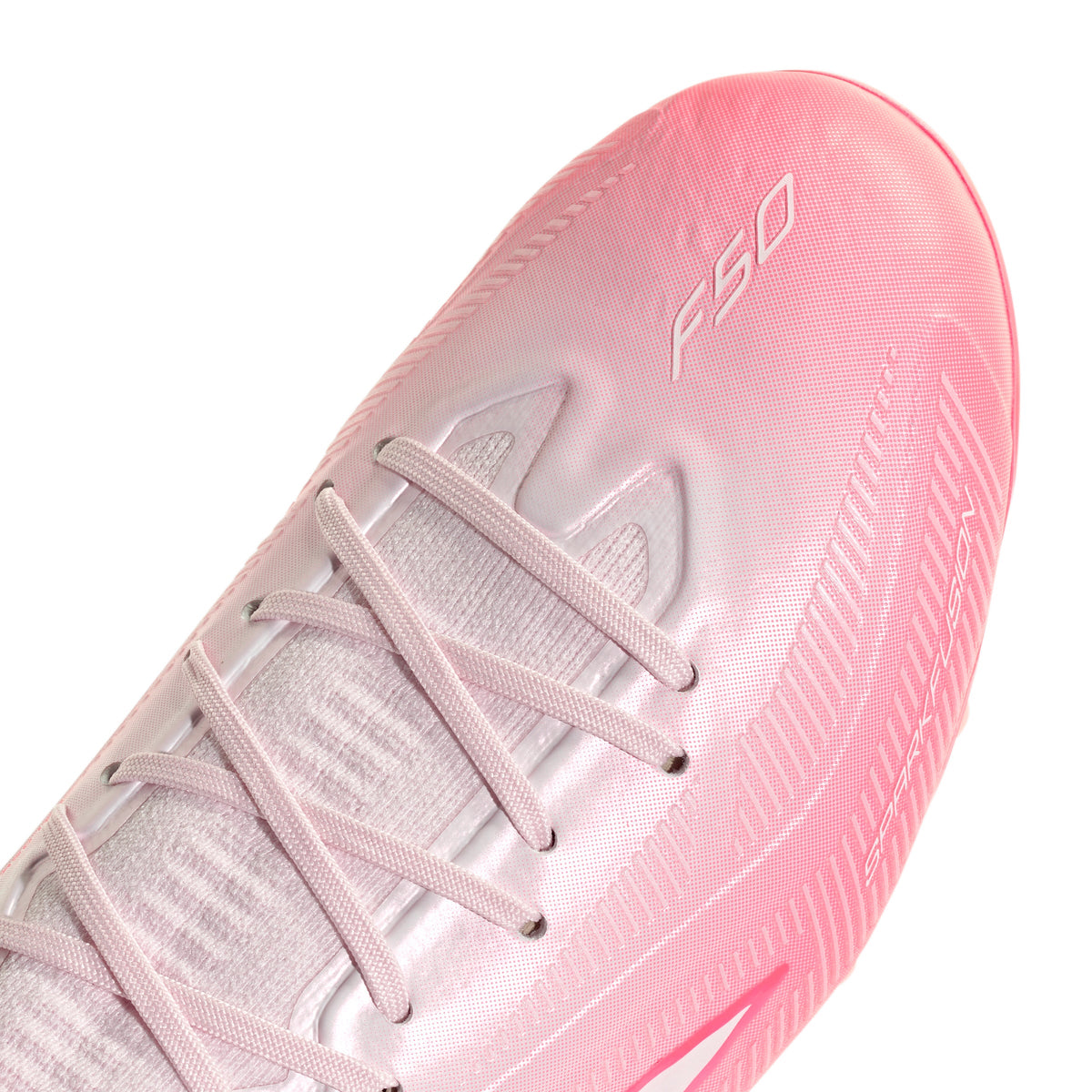 adidas Women’s F50 Sparkfusion Elite Mid FG Firm Ground/Artificial Grass - Solar Turbo / Cloud White / Distilled Pink
