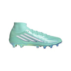adidas Women’s F50 Sparkfusion Elite Mid FG Firm Ground/Artificial Grass - Clear Mint / Cloud White / Solar Purple