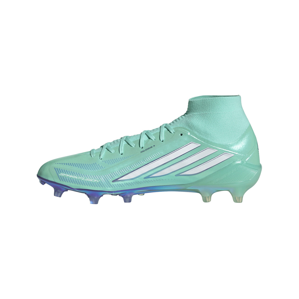 adidas Women’s F50 Sparkfusion Elite Mid FG Firm Ground/Artificial Grass - Clear Mint / Cloud White / Solar Purple