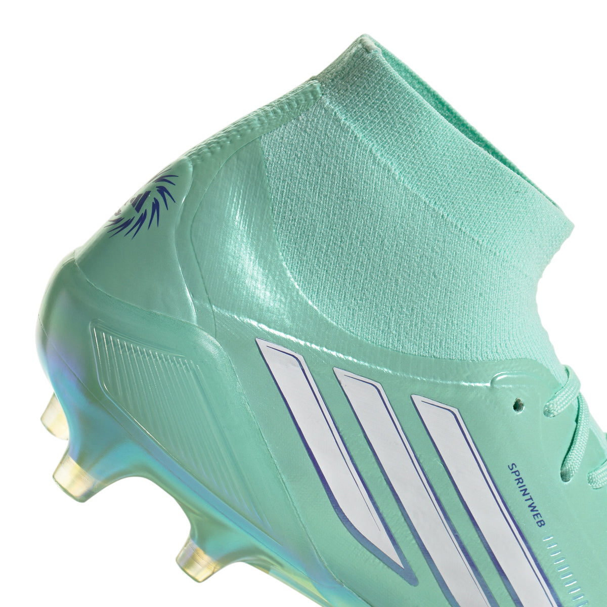 adidas Women’s F50 Sparkfusion Elite Mid FG Firm Ground/Artificial Grass - Clear Mint / Cloud White / Solar Purple