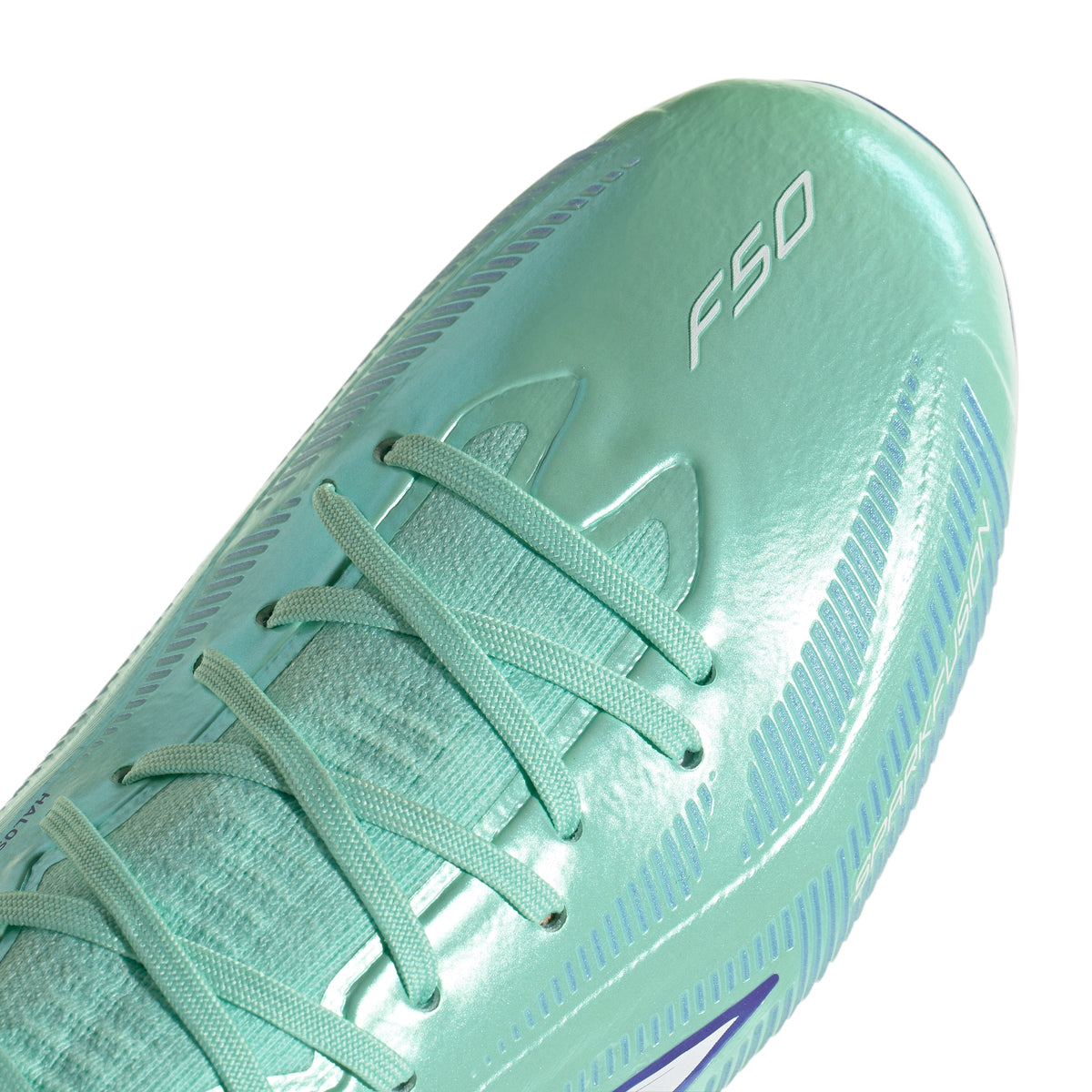 adidas Women’s F50 Sparkfusion Elite Mid FG Firm Ground/Artificial Grass - Clear Mint / Cloud White / Solar Purple