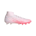 adidas Women’s F50 Sparkfusion Pro Mid FG Firm Ground/Artificial Grass - Solar Turbo / Cloud White / Distilled Pink
