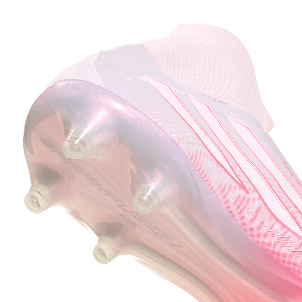 adidas Women’s F50 Sparkfusion Pro Mid FG Firm Ground/Artificial Grass - Solar Turbo / Cloud White / Distilled Pink
