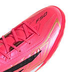 adidas F50 Hyperfast Pro TF Turf Soccer Cleats - Solar Turbo / Core Black / Gold Metallic