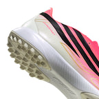 adidas F50 Hyperfast League TF Turf Soccer Cleats -Solar Turbo / Core Black / Gold Metallic