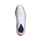 adidas F50 Hyperfast League Mid TF Turf Soccer Cleats - Cloud White / Solar Purple / Solar Turbo