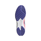 adidas F50 Hyperfast League Mid TF Turf Soccer Cleats - Cloud White / Solar Purple / Solar Turbo