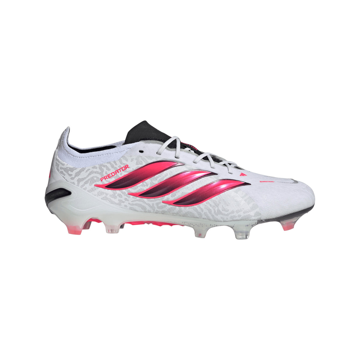 adidas Predator Elite FG Firm Ground Soccer Cleats- Cloud White / Solar Turbo / Core Black