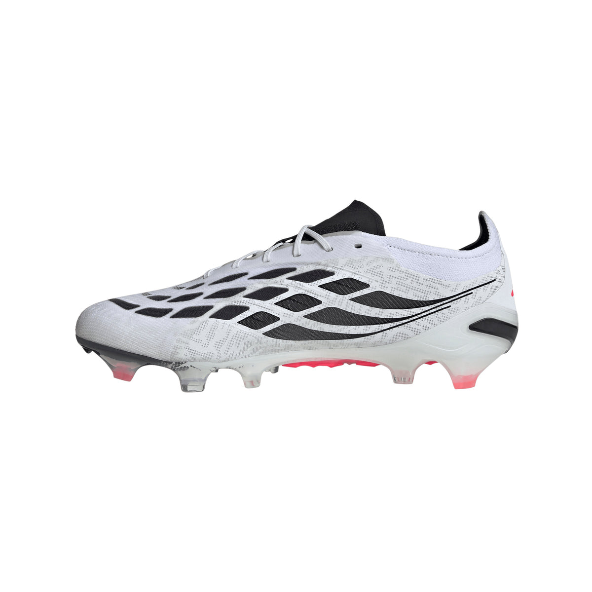 adidas Predator Elite FG Firm Ground Soccer Cleats- Cloud White / Solar Turbo / Core Black