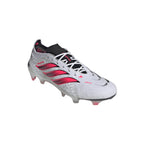 adidas Predator Elite FG Firm Ground Soccer Cleats- Cloud White / Solar Turbo / Core Black