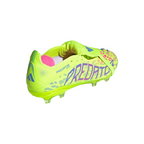 adidas Predator Pro FT FG Junior Firm Ground Soccer Cleat -Lucid Lemon / Lucid Pink / Blue Fusion