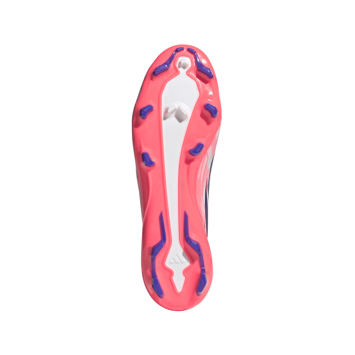 adidas F50 Hyperfast League Mid FG Firm Ground Soccer Cleats - Cloud White / Solar Purple / Solar Turbo