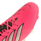 adidas Predator League FG Firm Ground Soccer Cleats- Solar Turbo/Thermal Chrome/Core Black