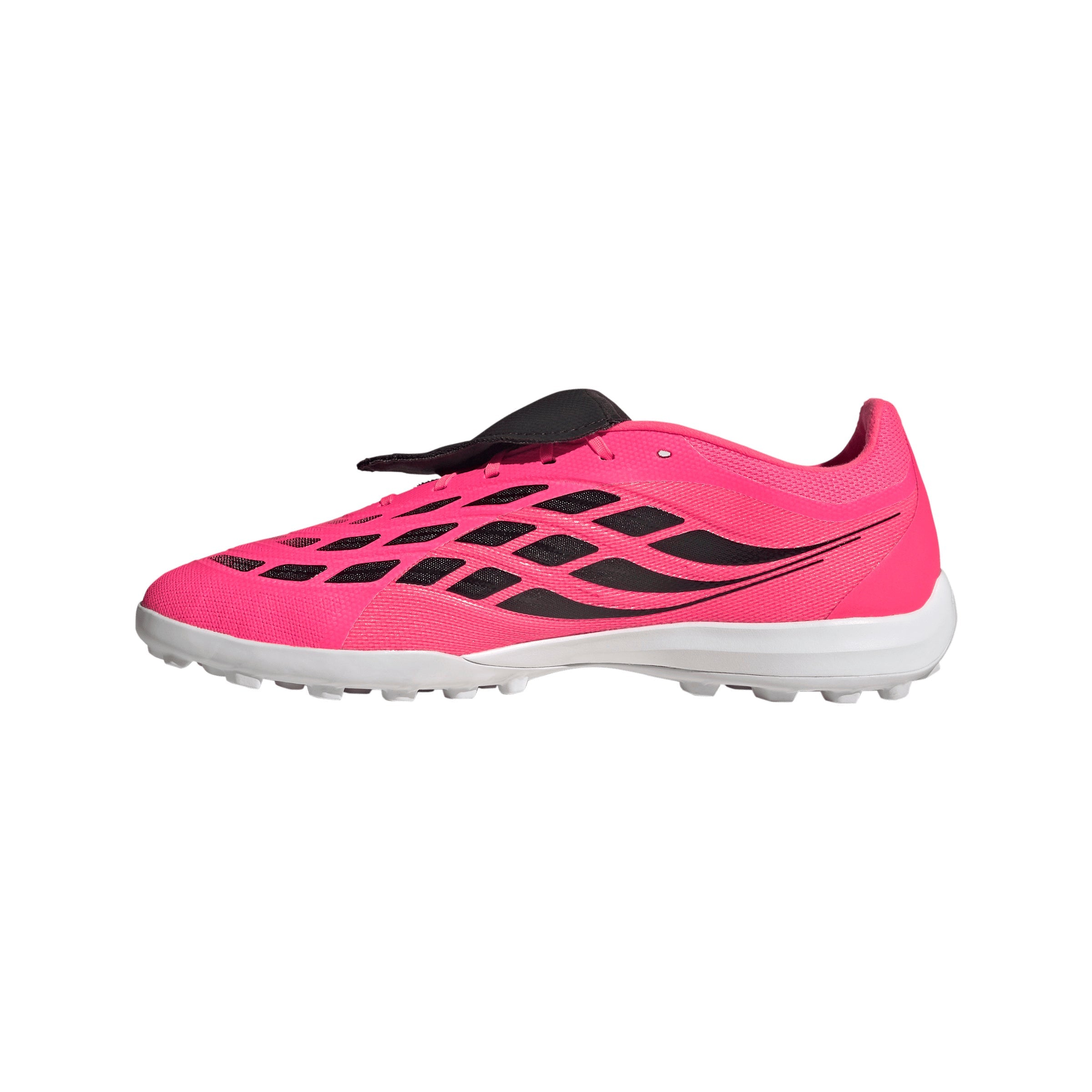 adidas Predator League Fold-Over Tongue Turf Soccer Shoes - Solar Turbo/Thermal Chrome/Core Black