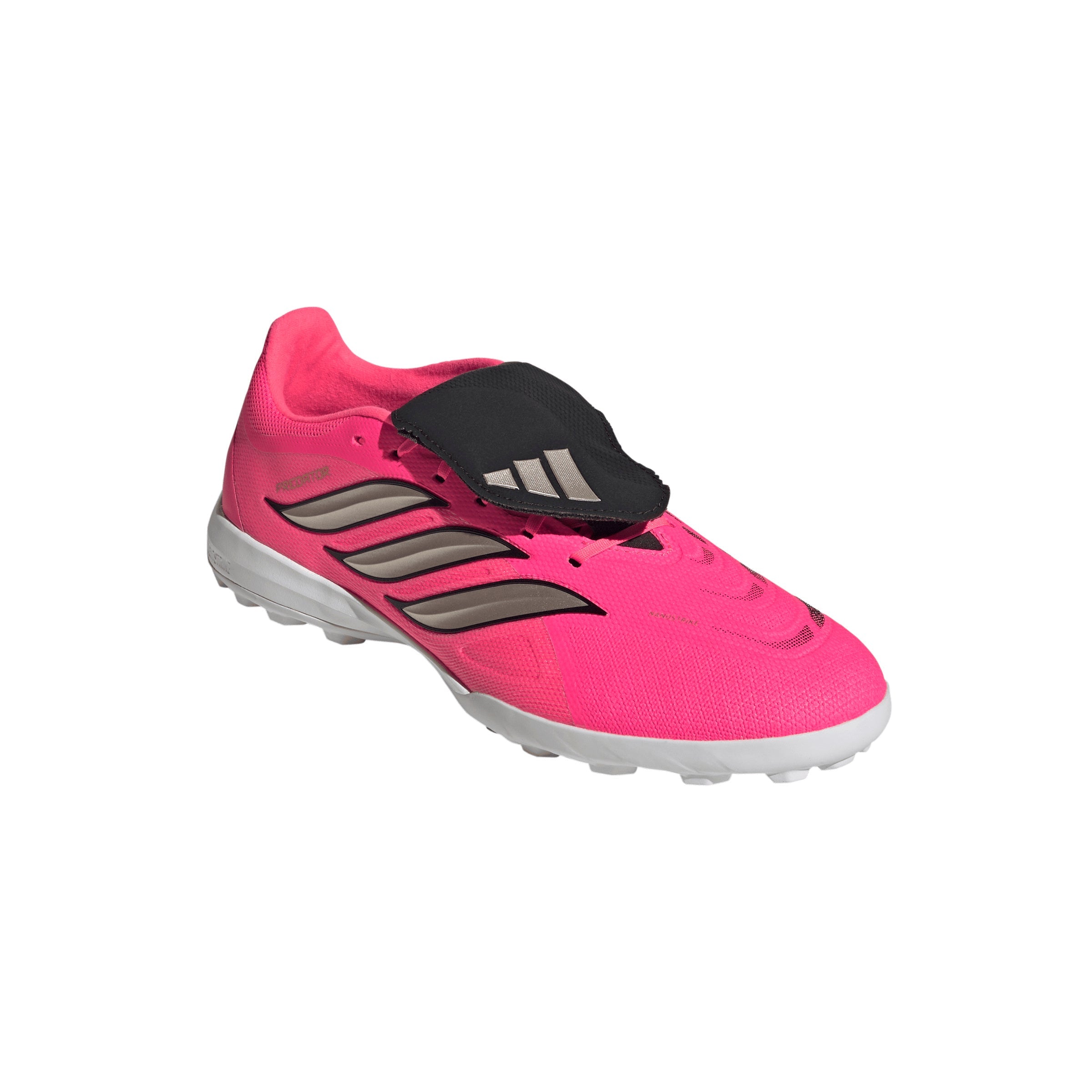 adidas Predator League Fold-Over Tongue Turf Soccer Shoes - Solar Turbo/Thermal Chrome/Core Black