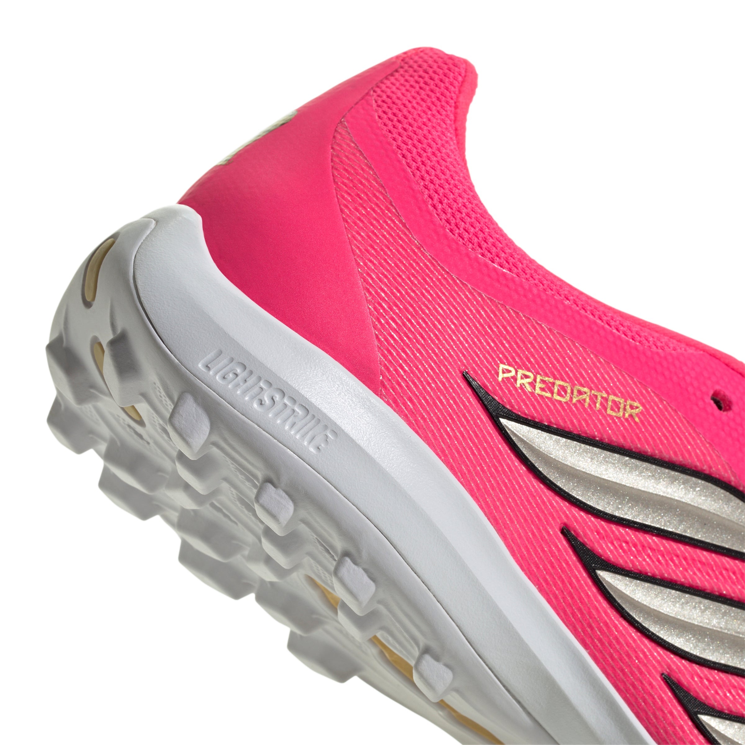 adidas Predator League Fold-Over Tongue Turf Soccer Shoes - Solar Turbo/Thermal Chrome/Core Black