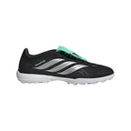 adidas Predator League FoldTongue TF Turf Soccer Cleat - Core Black / Silver Metallic / Pulse Mint