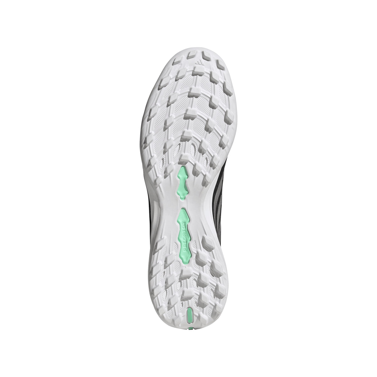 adidas Predator League FoldTongue TF Turf Soccer Cleat - Core Black / Silver Metallic / Pulse Mint