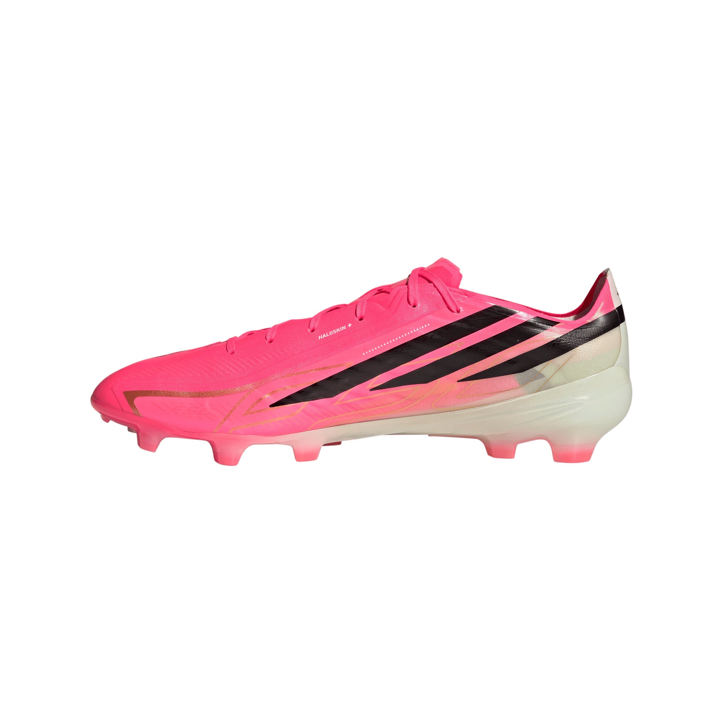 adidas F50 Hyperfast Pro FG Firm Ground Soccer Cleats - Solar Turbo / Core Black / Gold Metallic