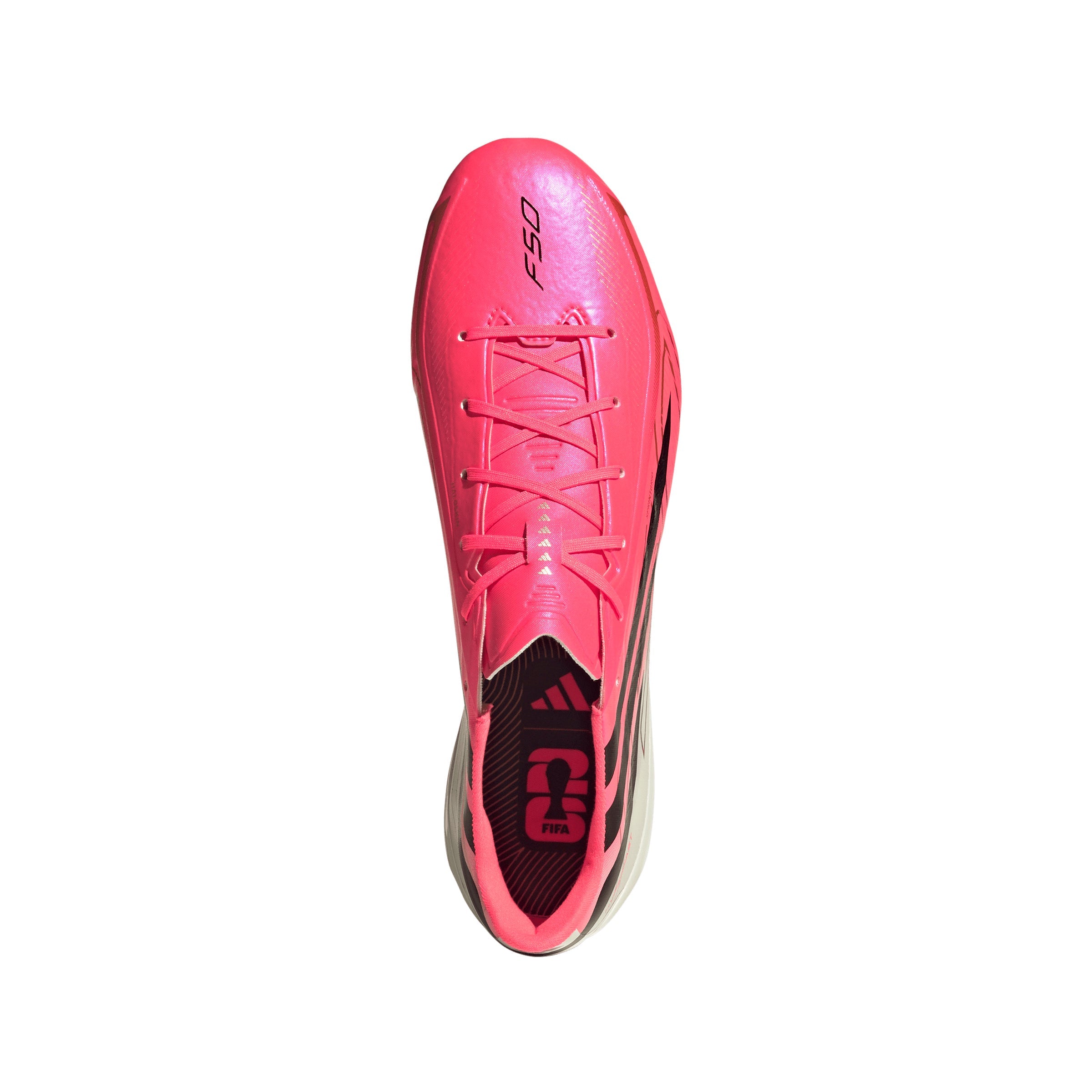 adidas F50 Hyperfast League FG Firm Ground Soccer Cleats -Solar Turbo / Core Black / Gold Metallic