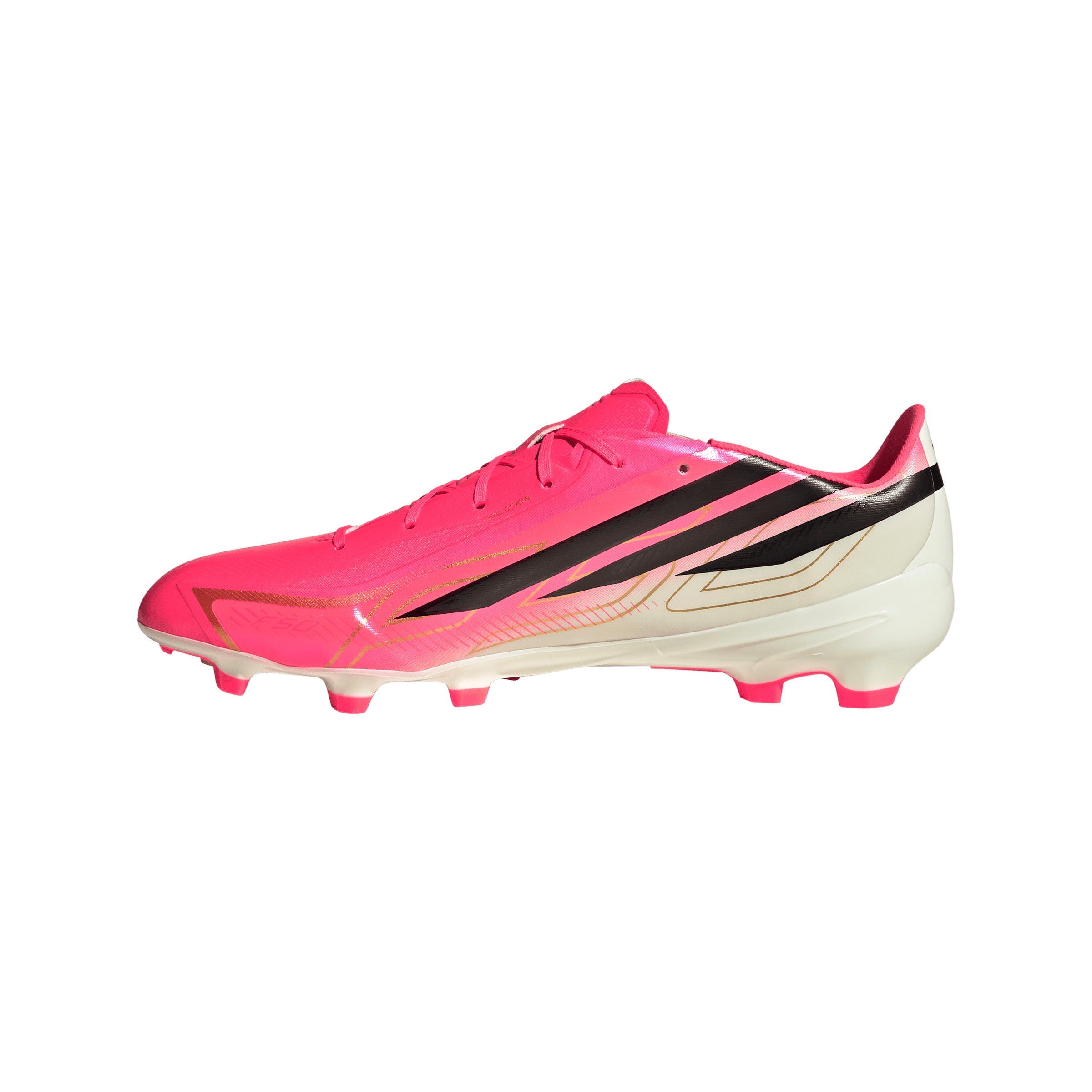 adidas F50 Hyperfast League FG Firm Ground Soccer Cleats -Solar Turbo / Core Black / Gold Metallic
