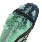 adidas Predator Elite FoldTongue FT FG Firm Ground Soccer Cleats- Core Black / Silver Metallic / Pulse Mint