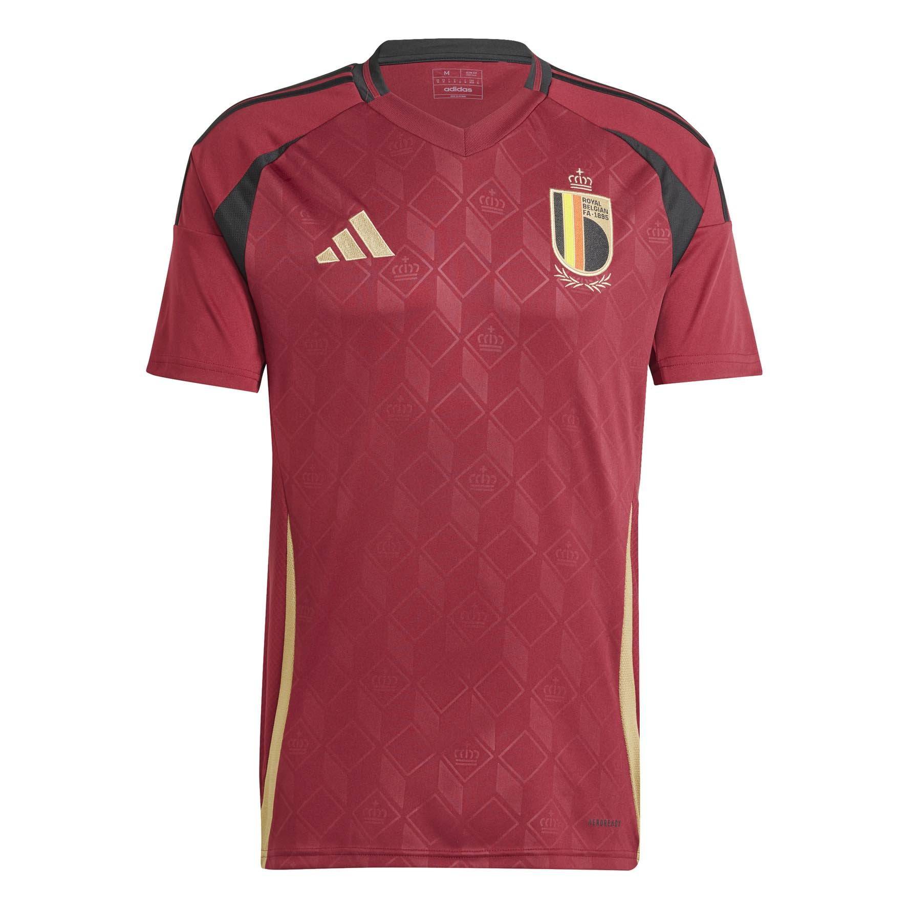 Belgium 24 Home Jersey Licensed Jerseys adidas Red S 