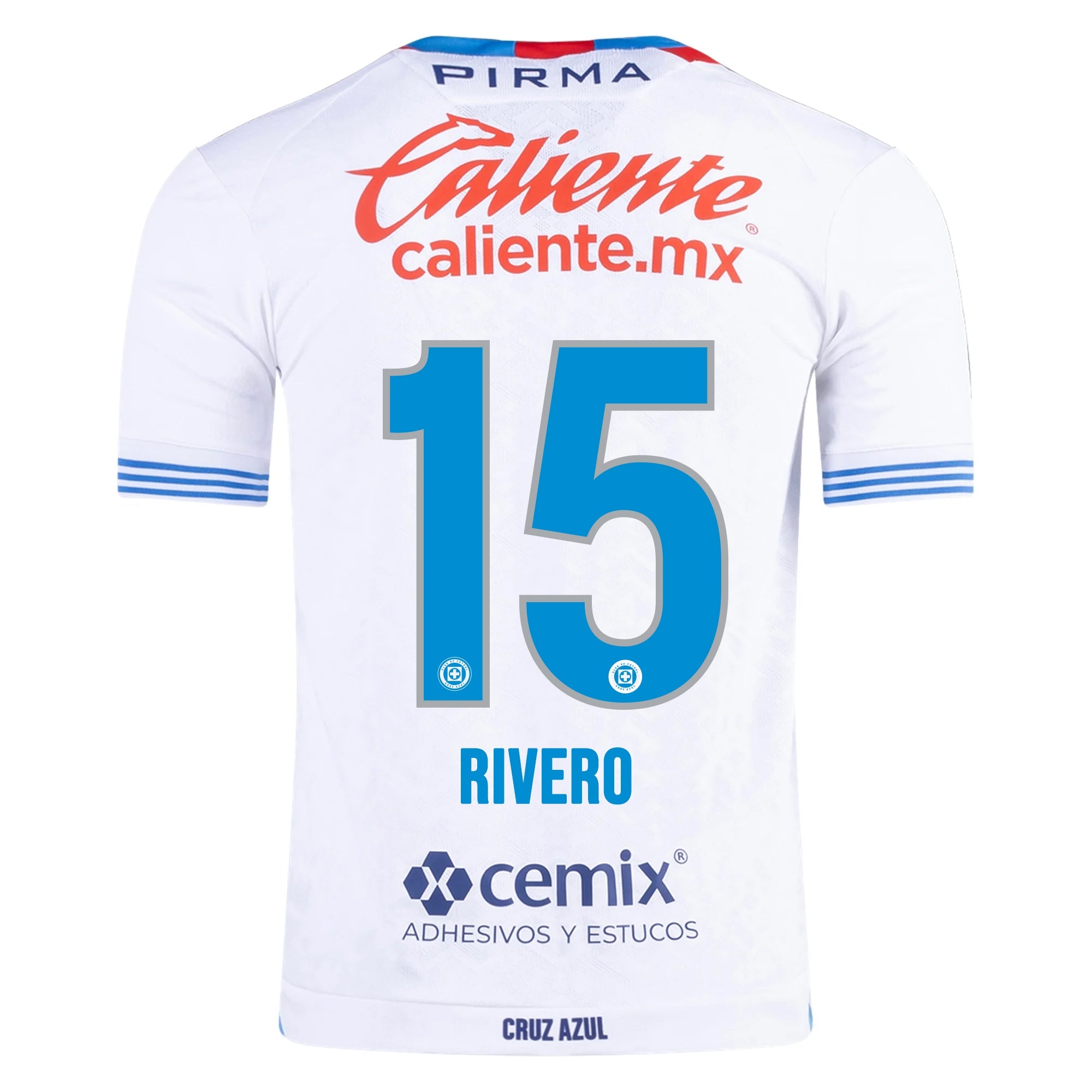 Pirma Ignacio Rivero Cruz Azul Away Jersey 24/25 (White/Blue)