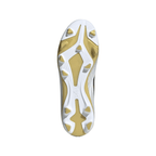 adidas Junior F50 Club FG Firm Ground Soccer Cleats-Cloud White/Core Black/Gold Metallic